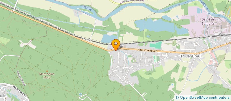 localisation de l'entreprise MONSIEUR TONY BOTTEREAU  TROSLY-BREUIL