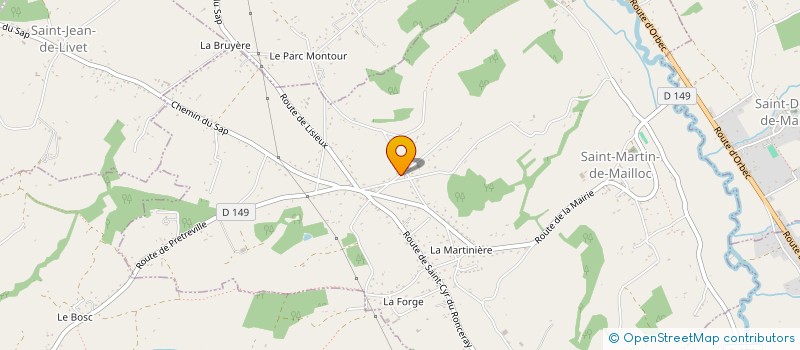 localisation de l'entreprise MONSIEUR TONY BOUCHARD  SAINT-MARTIN-DE-MAILLOC