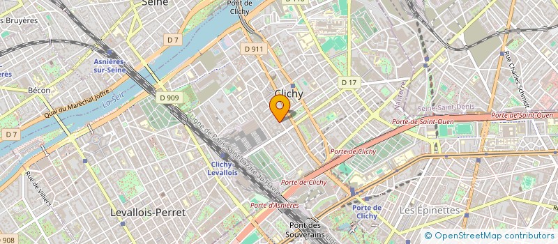 localisation de l'entreprise MONSIEUR TONY BOUDARD à CLICHY