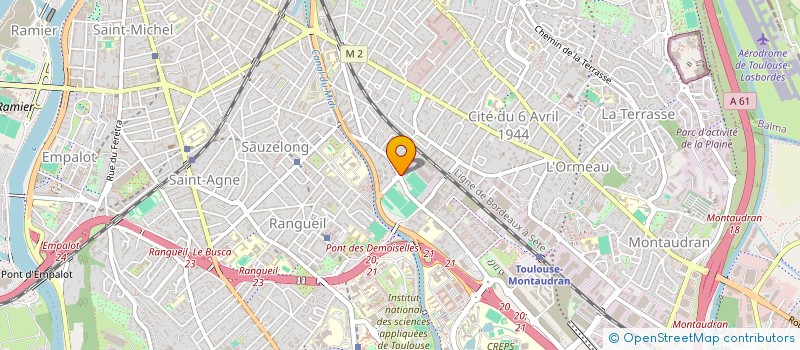 localisation de l'entreprise MONSIEUR TONY BOULANGER  TOULOUSE