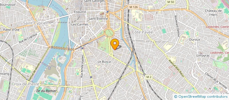 localisation de l'entreprise MONSIEUR TONY BOUQUIER  TOULOUSE