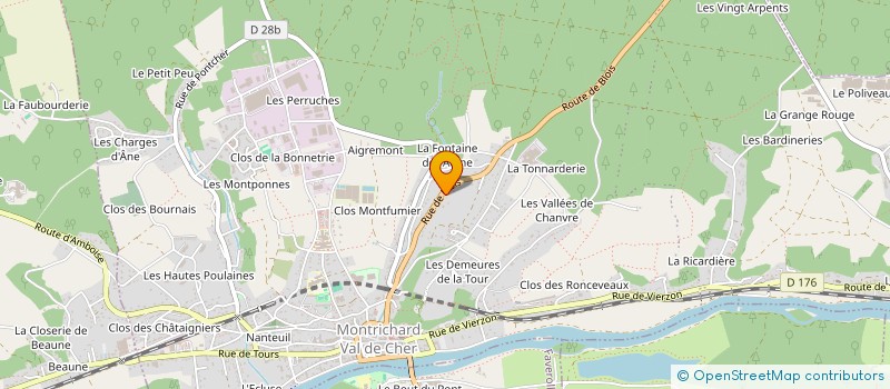 localisation de l'entreprise MONSIEUR TONY BOURREAU à PONTLEVOY