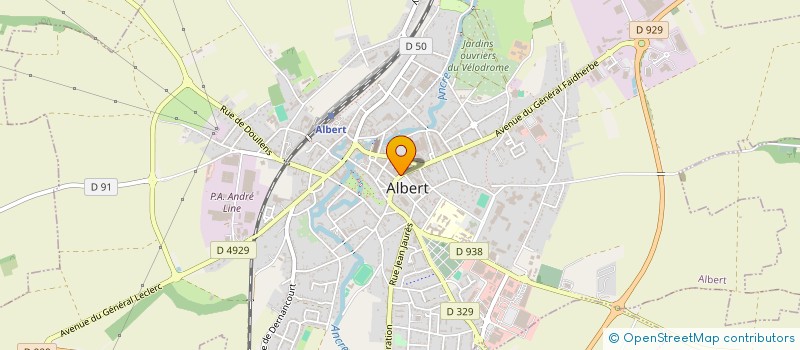 localisation de l'entreprise MONSIEUR TONY BRASSELET à ALBERT