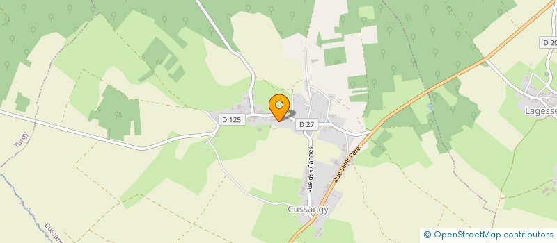 localisation de l'entreprise MONSIEUR TONY BRIDAN  CUSSANGY