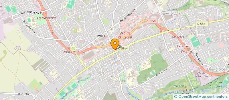 localisation de l'entreprise MONSIEUR TONY BRIOIS  LIEVIN