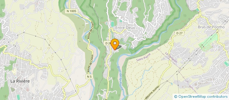 localisation de l'entreprise MONSIEUR TONY BRUTIER  ENTRE-DEUX