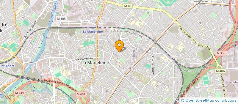 localisation de l'entreprise MONSIEUR TONY BURIEZ à MARCQ-EN-BARŒUL