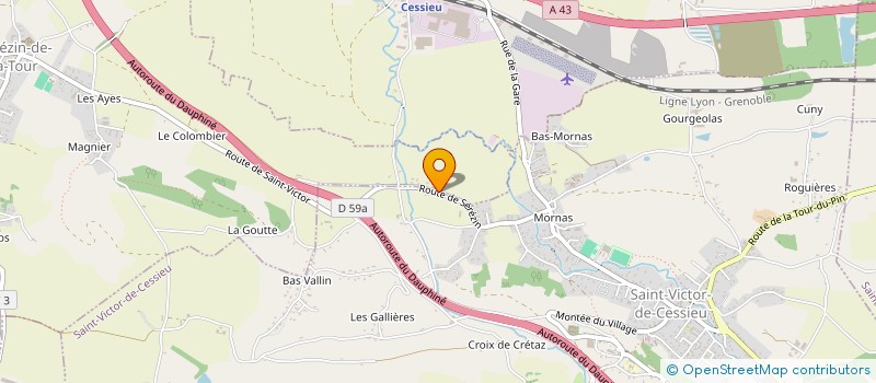 localisation de l'entreprise MONSIEUR TONY BUSSUTTIL  SEREZIN-DE-LA-TOUR