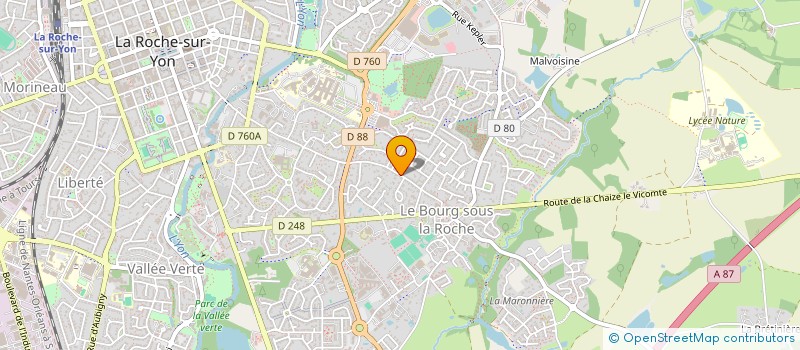 localisation de l'entreprise MONSIEUR TONY CARDINEAU  LA ROCHE-SUR-YON