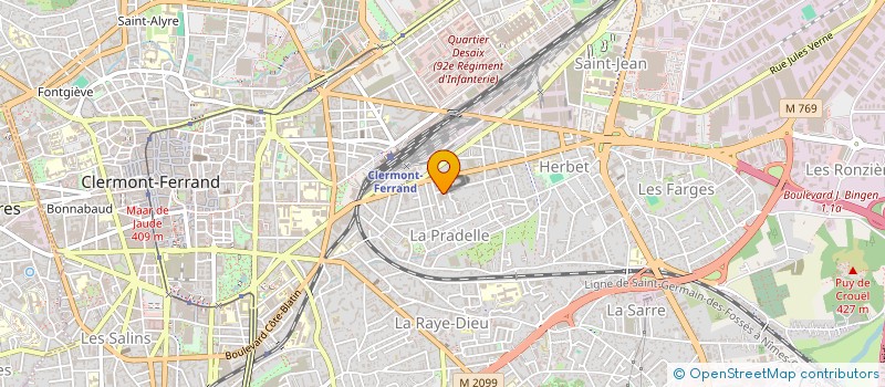 localisation de l'entreprise MONSIEUR TONY CARLIER  CLERMONT-FERRAND