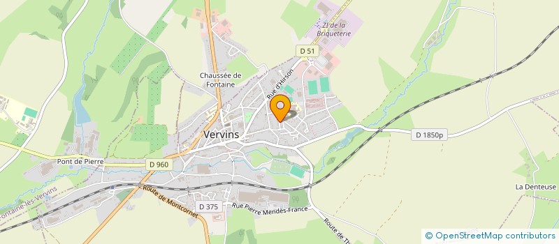 localisation de l'entreprise MONSIEUR TONY CARLIN  VERVINS