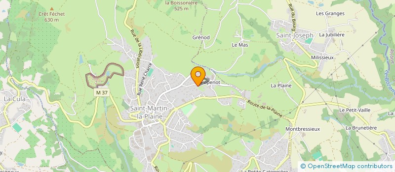 localisation de l'entreprise MONSIEUR TONY CASTELLANO à SAINT-MARTIN-LA-PLAINE