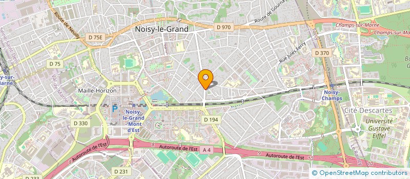 localisation de l'entreprise MONSIEUR TONY CAUVIN à NOISY-LE-GRAND