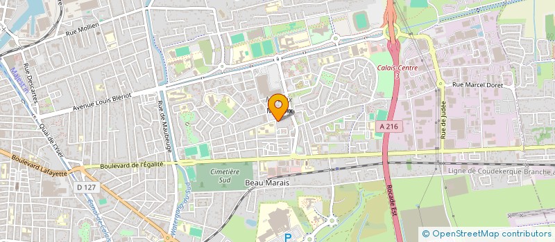 localisation de l'entreprise MONSIEUR TONY CAZES  CALAIS