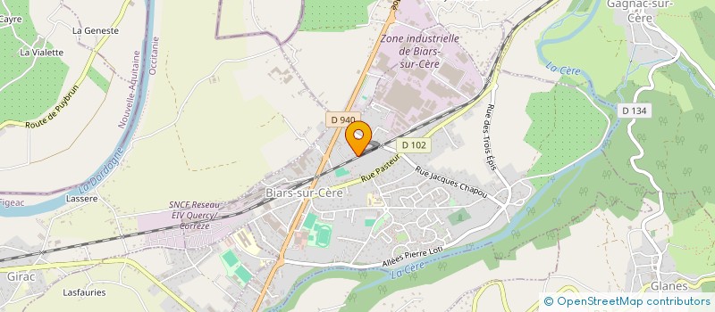 localisation de l'entreprise MONSIEUR TONY CHARDELIN  BRETENOUX