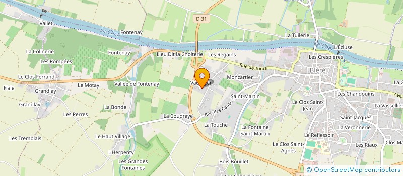 localisation de l'entreprise MONSIEUR TONY CHERPEAU  BLERE