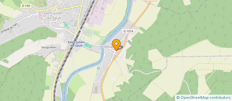 localisation de l'entreprise MONSIEUR TONY CHESNEAU  VILLEVALLIER