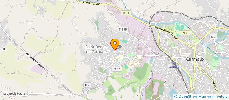 localisation de l'entreprise MONSIEUR TONY CHIAROT  SAINT-BENOIT-DE-CARMAUX