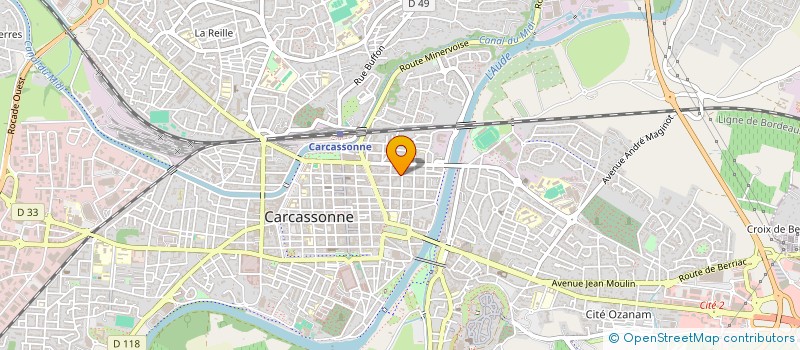 localisation de l'entreprise MONSIEUR TONY COLOMBERT  CARCASSONNE