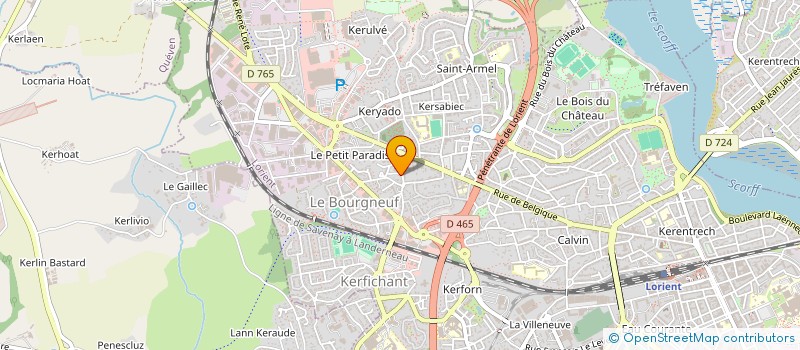 localisation de l'entreprise MONSIEUR TONY COLOMBIN  LORIENT