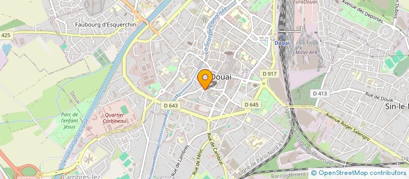 localisation de l'entreprise MONSIEUR TONY CONDETTE  DOUAI