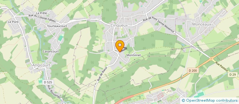 localisation de l'entreprise MONSIEUR TONY CORREIA  CINQUEUX