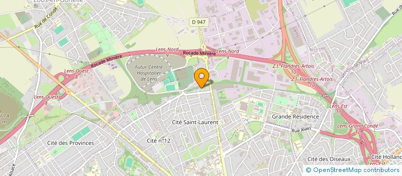 localisation de l'entreprise MONSIEUR TONY COURTECUISSE  LENS