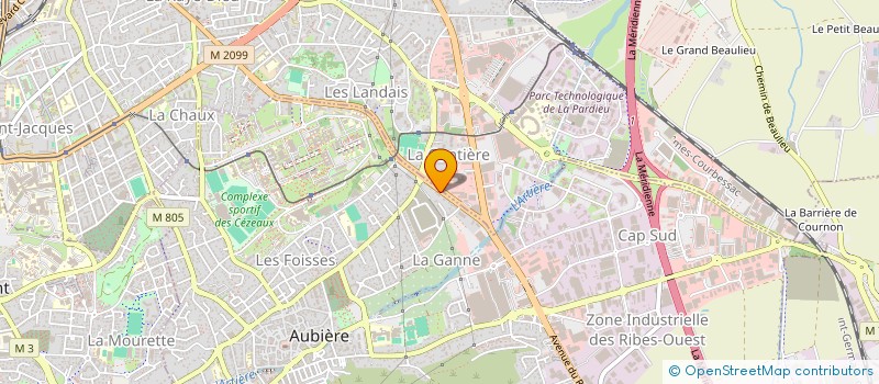 localisation de l'entreprise MONSIEUR TONY DA SILVA  AUBIERE