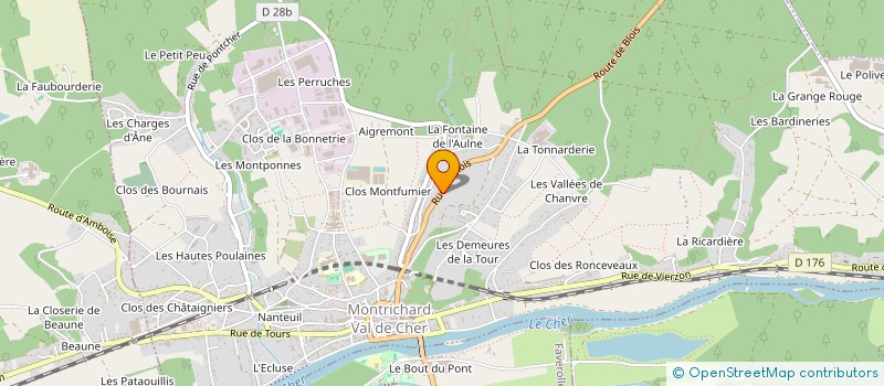 localisation de l'entreprise MONSIEUR TONY DA SILVA  MONTRICHARD VAL DE CHER