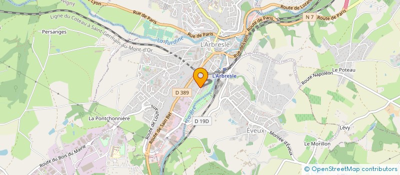 localisation de l'entreprise MONSIEUR TONY DE ABREU  L'ARBRESLE