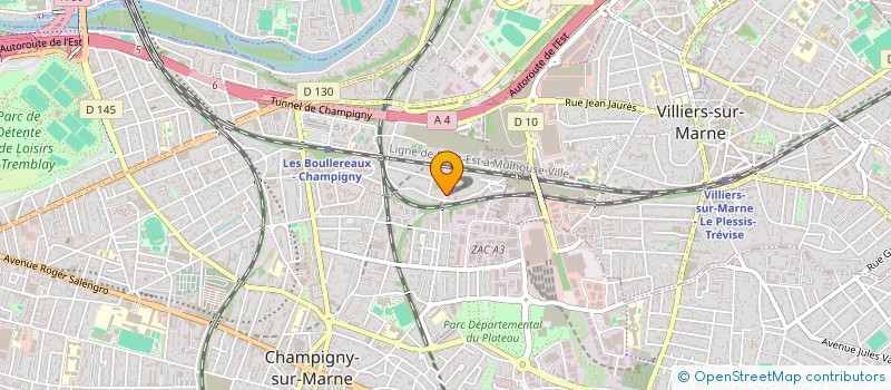 localisation de l'entreprise MONSIEUR TONY DE PINHO à CHAMPIGNY-SUR-MARNE