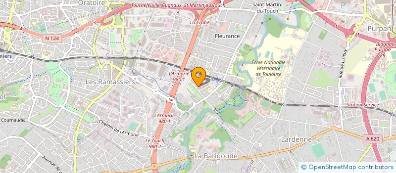 localisation de l'entreprise MONSIEUR TONY DEBENS à TOULOUSE