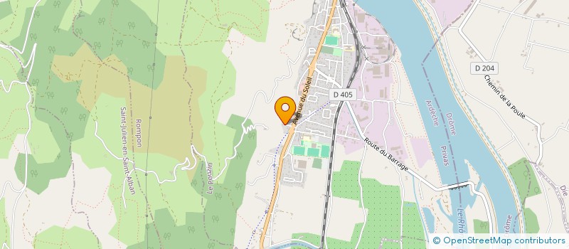 localisation de l'entreprise MONSIEUR TONY DEBOUVIER  LE POUZIN