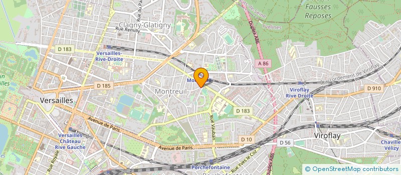 localisation de l'entreprise MONSIEUR TONY DEBRIS à VERSAILLES