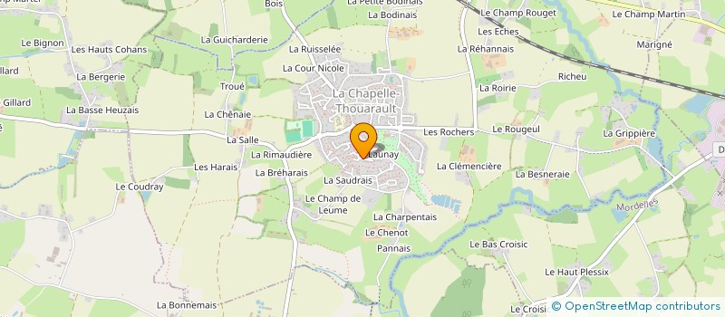 localisation de l'entreprise MONSIEUR TONY DELALANDE  LA CHAPELLE-THOUARAULT