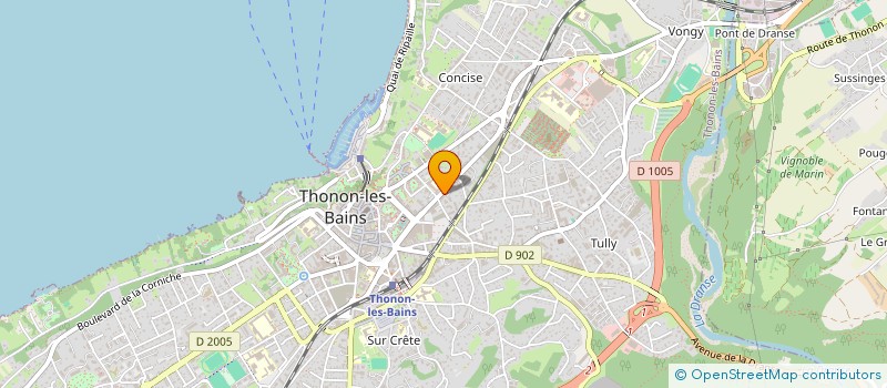 localisation de l'entreprise MONSIEUR TONY DELAMBRE à THONON-LES-BAINS