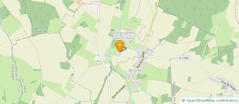 localisation de l'entreprise MONSIEUR TONY DELEAU  BOURGUIGNON-SOUS-COUCY