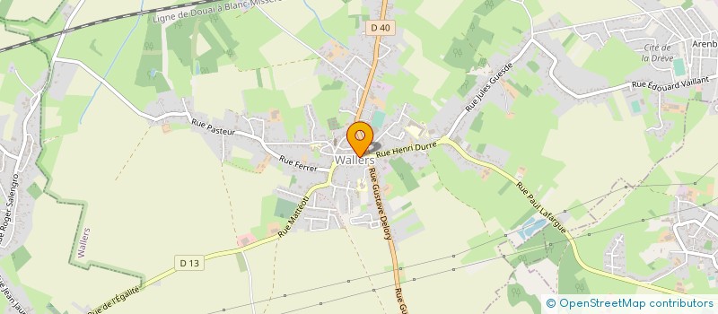 localisation de l'entreprise MONSIEUR TONY DELTOMBE à WALLERS