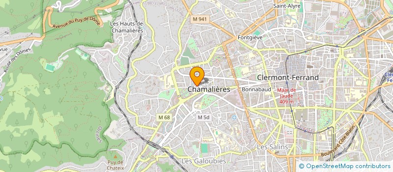 localisation de l'entreprise MONSIEUR TONY DELVAL  CHAMALIERES