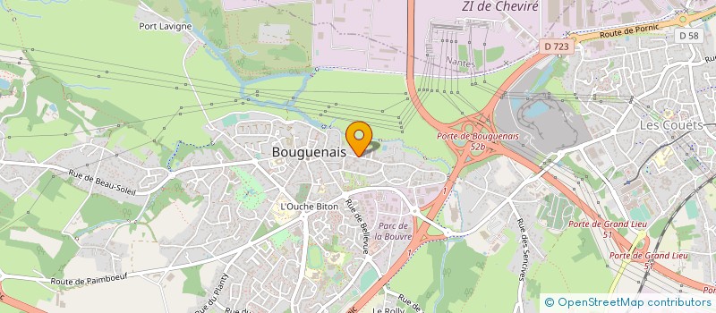 localisation de l'entreprise MONSIEUR TONY DESBARRES  BOUGUENAIS