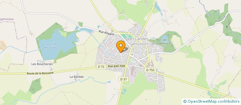 localisation de l'entreprise MONSIEUR TONY DESBROSSES  LA GAUBRETIERE