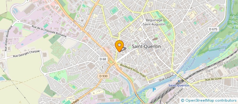 localisation de l'entreprise MONSIEUR TONY DI BIN à SAINT-QUENTIN
