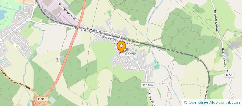 localisation de l'entreprise MONSIEUR TONY DIEBOLD  KUNTZIG