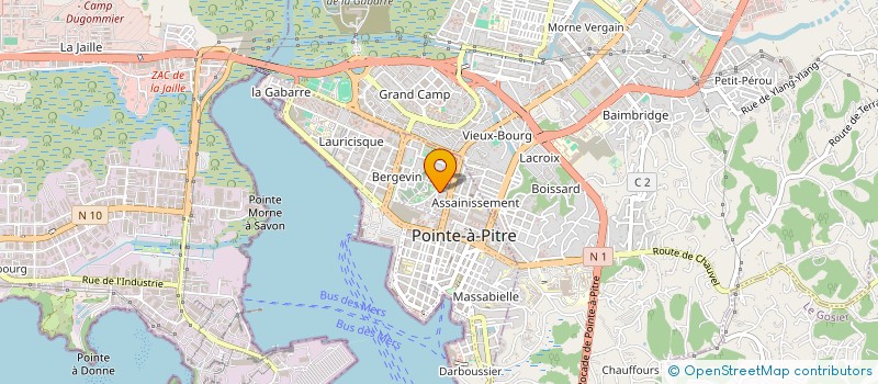localisation de l'entreprise MONSIEUR TONY DOLLIN à POINTE-A-PITRE