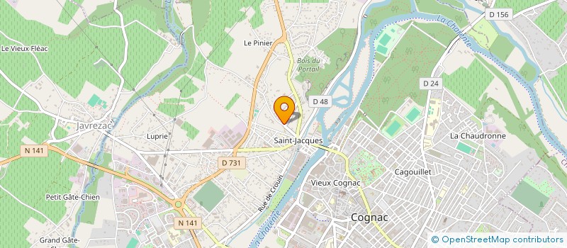 localisation de l'entreprise MONSIEUR TONY DOS SANTOS  COGNAC