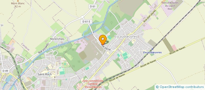 localisation de l'entreprise MONSIEUR TONY DUBOIS  ESCAUDUVRES
