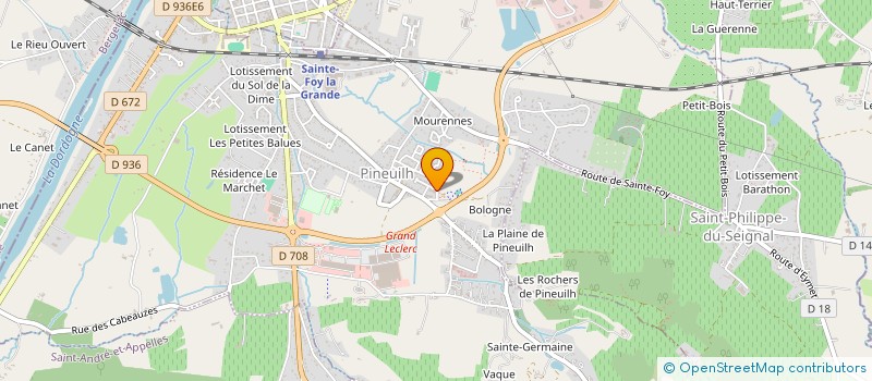 localisation de l'entreprise MONSIEUR TONY DUCLAUD  PINEUILH