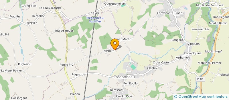 localisation de l'entreprise MONSIEUR TONY DUIGOU  TREGONNEAU