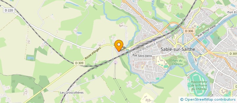 localisation de l'entreprise MONSIEUR TONY EDIN  SABLE-SUR-SARTHE