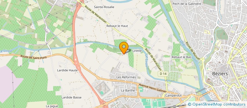 localisation de l'entreprise MONSIEUR TONY ESPINOS  BEZIERS